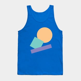 Abstract Pastel Geometric Balance Tank Top